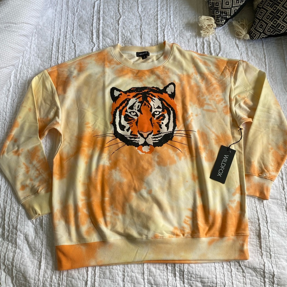NWT Wildfox Tiger LA Road Trip Sweatshirt